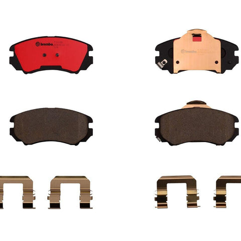 Front Disc Brake Pad Set for Soul, Elantra, Sonata, Optima+More (P30018N)