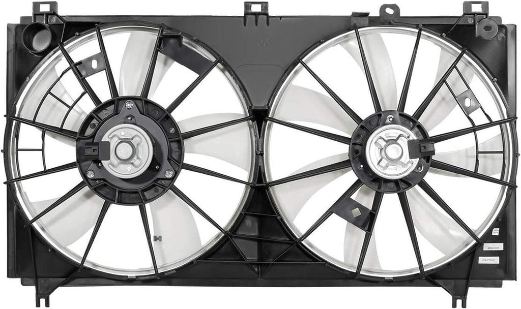 OEM-RF-0275 Factory Style Radiator Cooling Fan Assembly Cooling Efficiency Improved Direct Replacement [Compatible with 2006-2013 IS250], Black