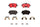 Brembo Front Disc Brake Pad Set for Mercedes-Benz (P50045N)