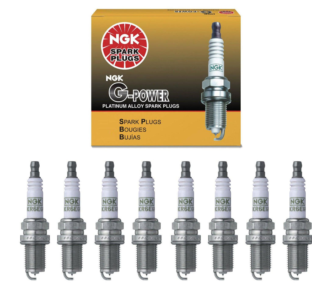 NGK G-Power Platinum Spark Plug Set 8PCS. 7092 BKR6EGP