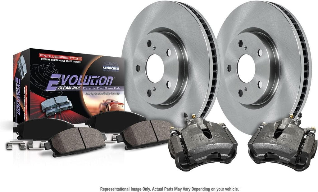 KCOE1858 Autospecialty 1-Click OE Replacement Brake Kit with Calipers