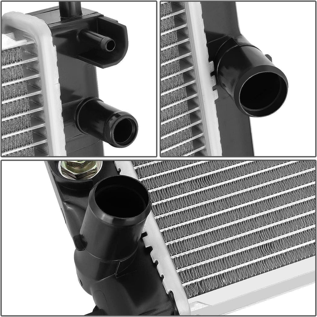 OEM-RA-13111 1-Row Aluminum Core Radiator Compatible with 08-11 Cadillac STS,23-5/8" W X 20-7/16" H X 5/8" D,1-3/8" Inlet / 1-3/8" Outlet