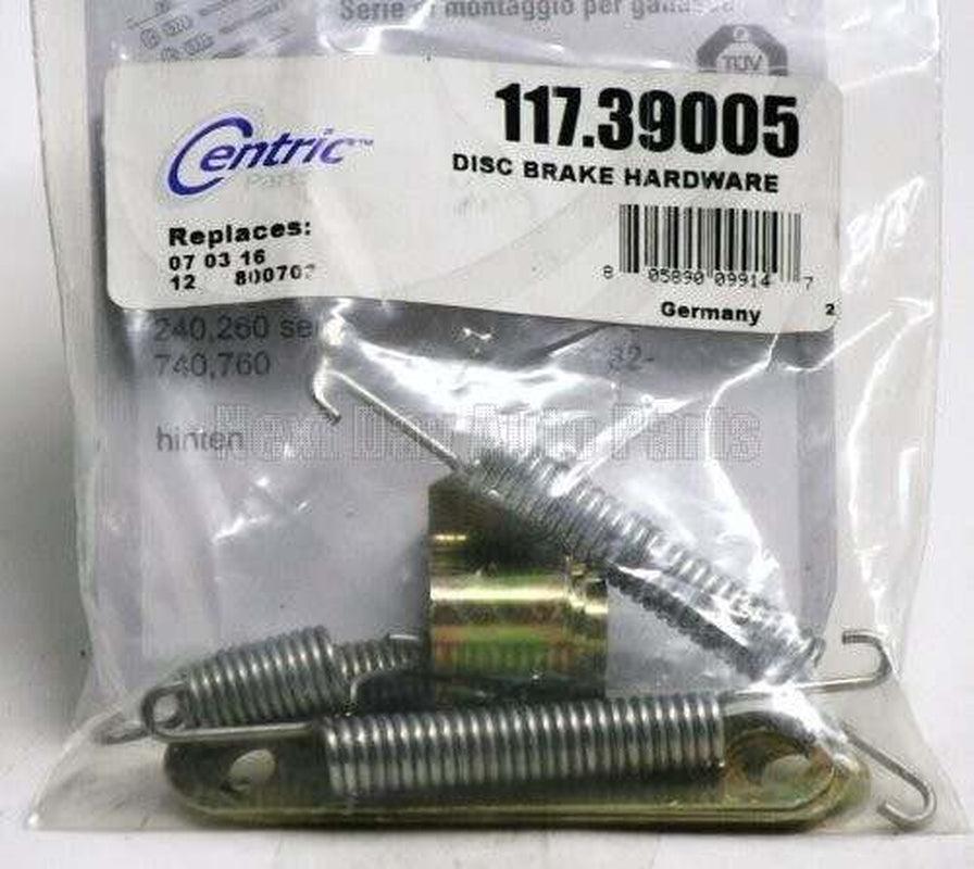 Centric Disc Brake Hardware Kit for Volvo 117.39009