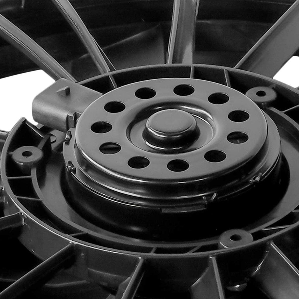 OEM-RF-0047 Factory Style Radiator Cooling Fan Assembly Cooling Efficiency Improved Direct Replacement [Compatible with 07-11 Wrangler Fits 3. 8L Engines]
