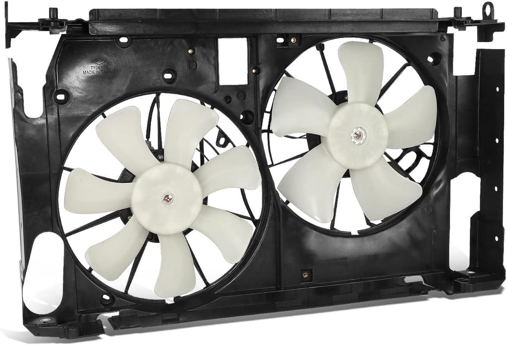 Factory Style Radiator Cooling Fan Assembly Compatible with 06-12 RAV4 3.5L W/O Tow & Controller,Oem-Rf-1024