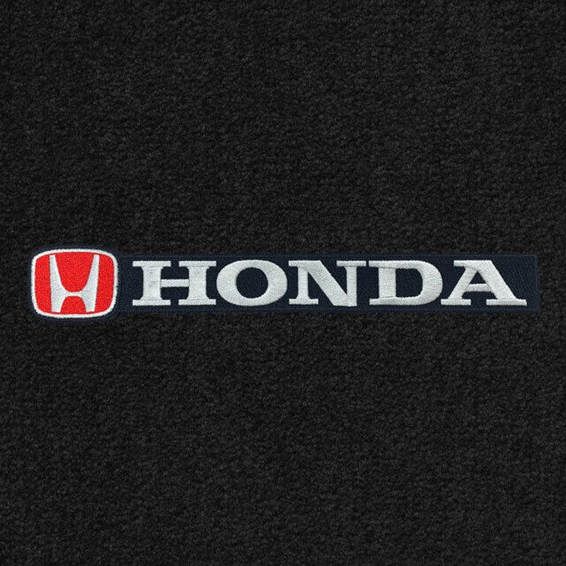 Lloyd Velourtex Front & Rear Mats for '82-83 Accord W/Red & Black Honda H & Word