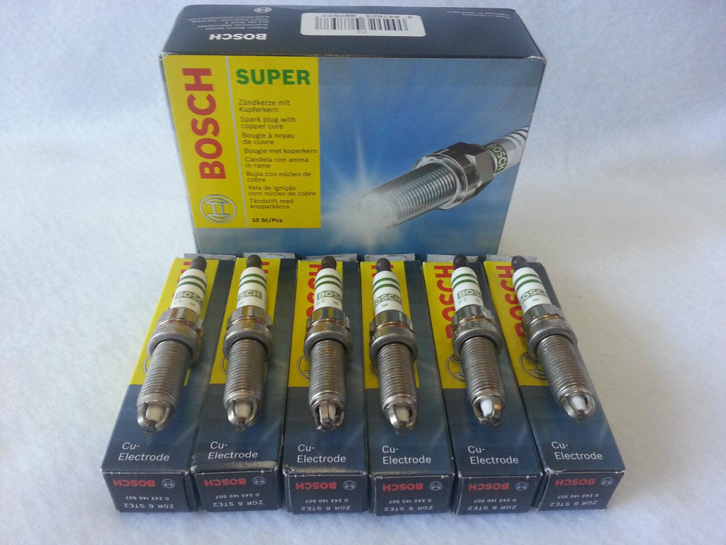 6-PCS BOSCH SPARK PLUG BMW E90 E92 E60 - ZGR6STE2