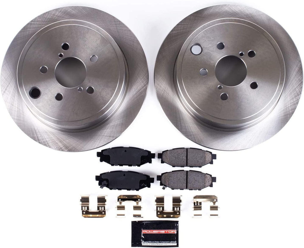KOE4631 Autospecialty Rear Replacement Brake Kit-Oe Brake Rotors & Ceramic Brake Pads
