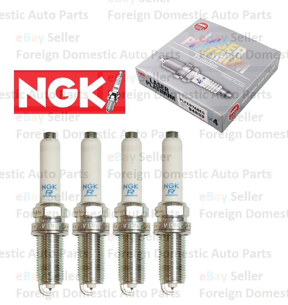 Set of 4 NGK PLFER7A8EG Laser Platinum Spark Plug'S for Audi+Volkswage