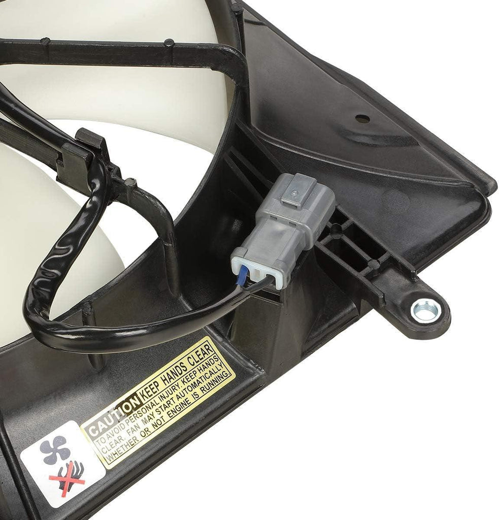 OEM-RF-0197 Factory Style Radiator Cooling Fan Assembly Cooling Efficiency Improved Direct Replacement [Compatible with 04-08 Acura Tsx],Black