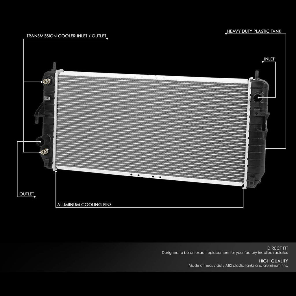 OEM-RA-2853 Factory Style Aluminum Cooling Radiator Compatible with 06-11 Cadillac Dts/Lucerne AT/MT, 30-1/2" W X 14-7/8" H X 1-1/4" D, 1-5/16" Inlet, 1-5/16" Outlet
