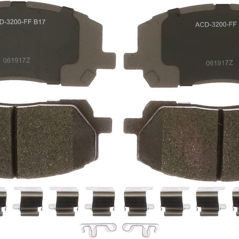 Silver 14D884CHF1 Ceramic Front Disc Brake Pad Set