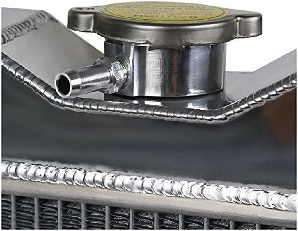 3 Core Manual Transmission 24" Driver/Left Side Radiator Compatible with Ford Mustang V8 1967-1970