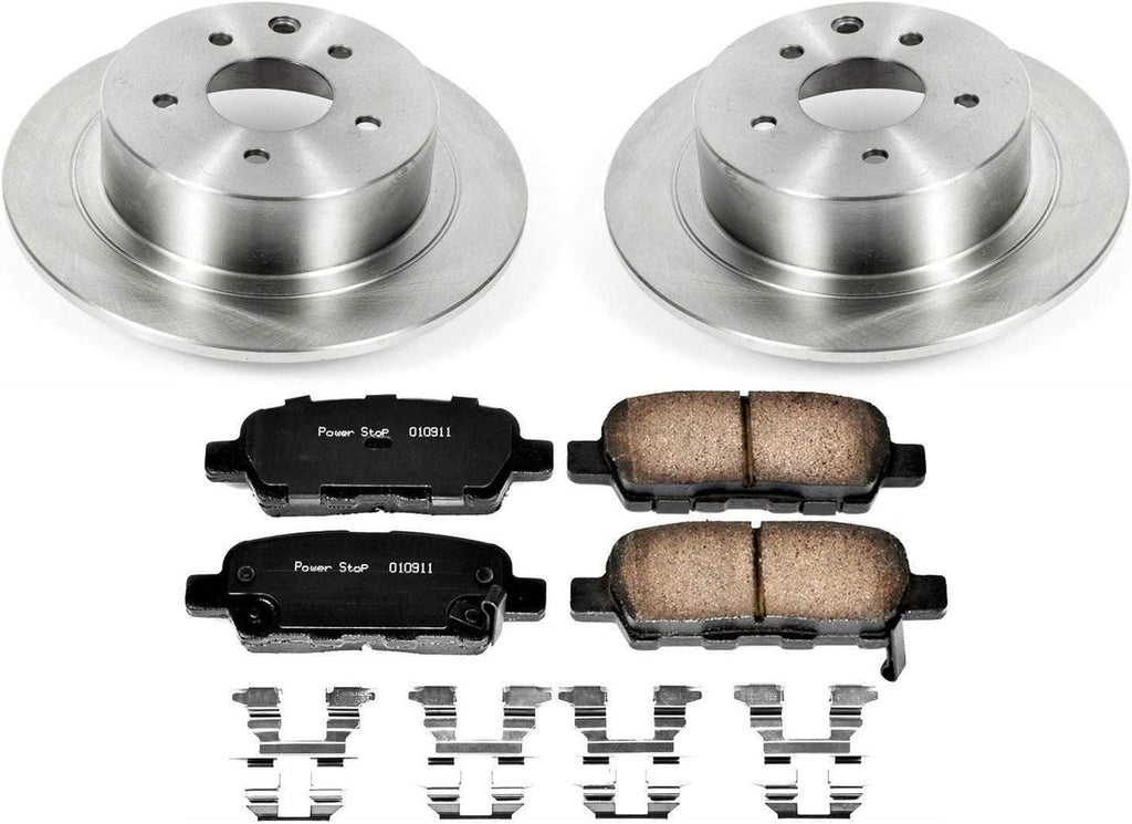 KOE7864 Autospecialty Rear Replacement Brake Kit-Oe Brake Rotors & Ceramic Brake Pads