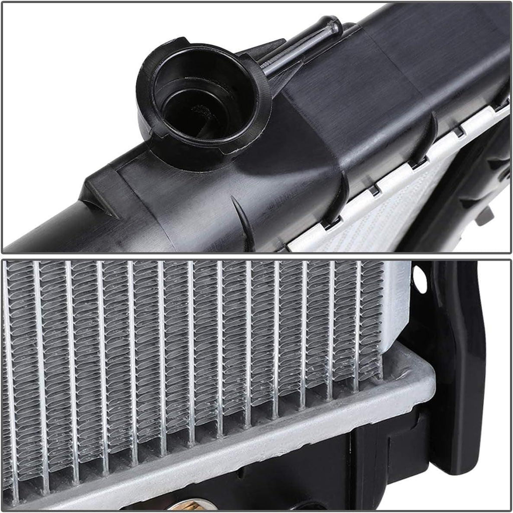 OEM-RA-1755 1-Row OE Style Aluminum Cooling Radiator Compatible with 95-04 Tacoma AT, 25-1/2" W X 22-5/8" H X 1" D, 1-3/8" Inlet, 1-3/8" Outlet