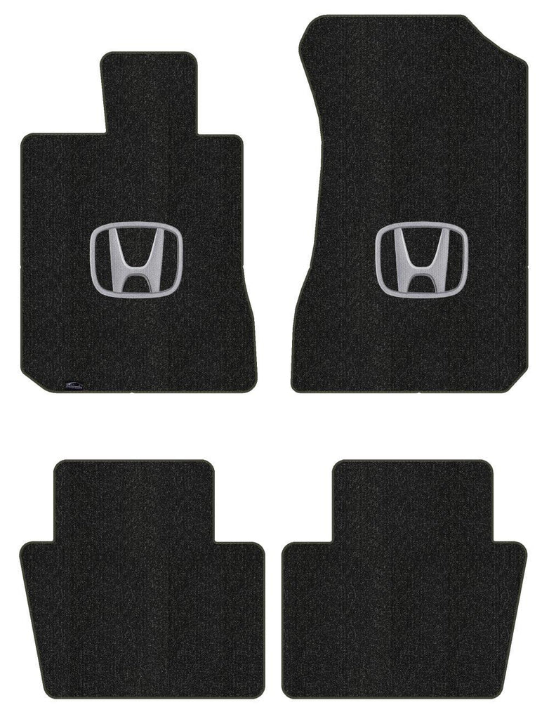 Lloyd Berber Front & Rear Mats for '82-83 Honda Accord W/Silver on Black Honda H