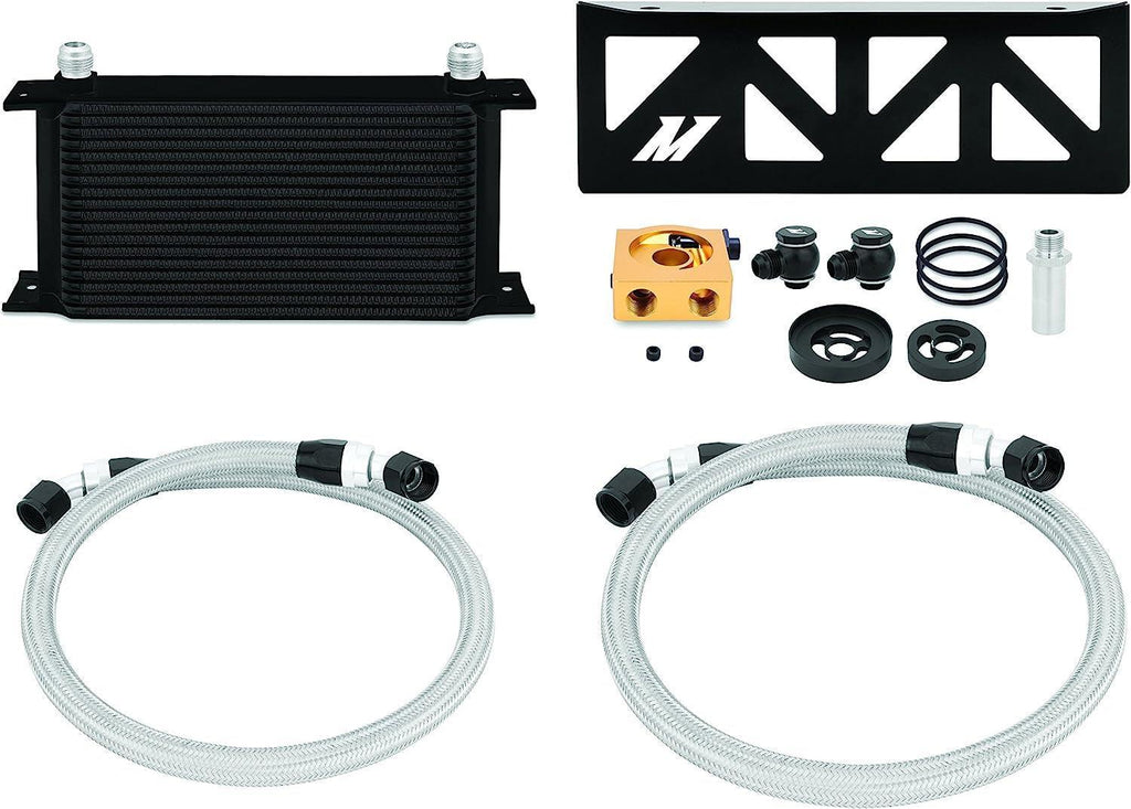 MMOC-BRZ-13TBK Oil Cooler Kit Thermostatic Compatible with Subaru BRZ Scion FR-S 2013+ Black