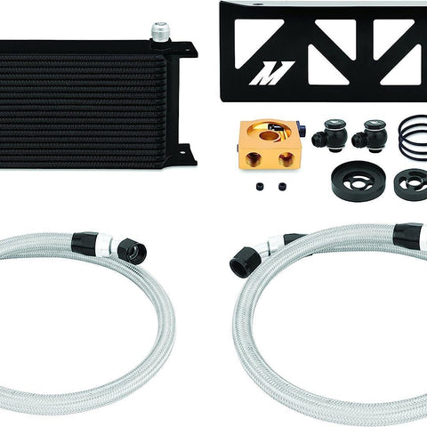 MMOC-BRZ-13TBK Oil Cooler Kit Thermostatic Compatible with Subaru BRZ Scion FR-S 2013+ Black