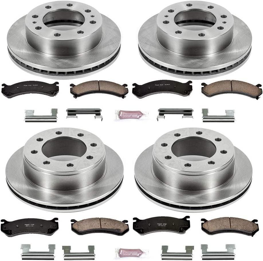 KOE2073 Autospecialty Front and Rear Replacement Brake Kit-Oe Brake Rotors & Ceramic Brake Pads