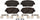 Gold 17D908CHF1 Ceramic Front Disc Brake Pad Set