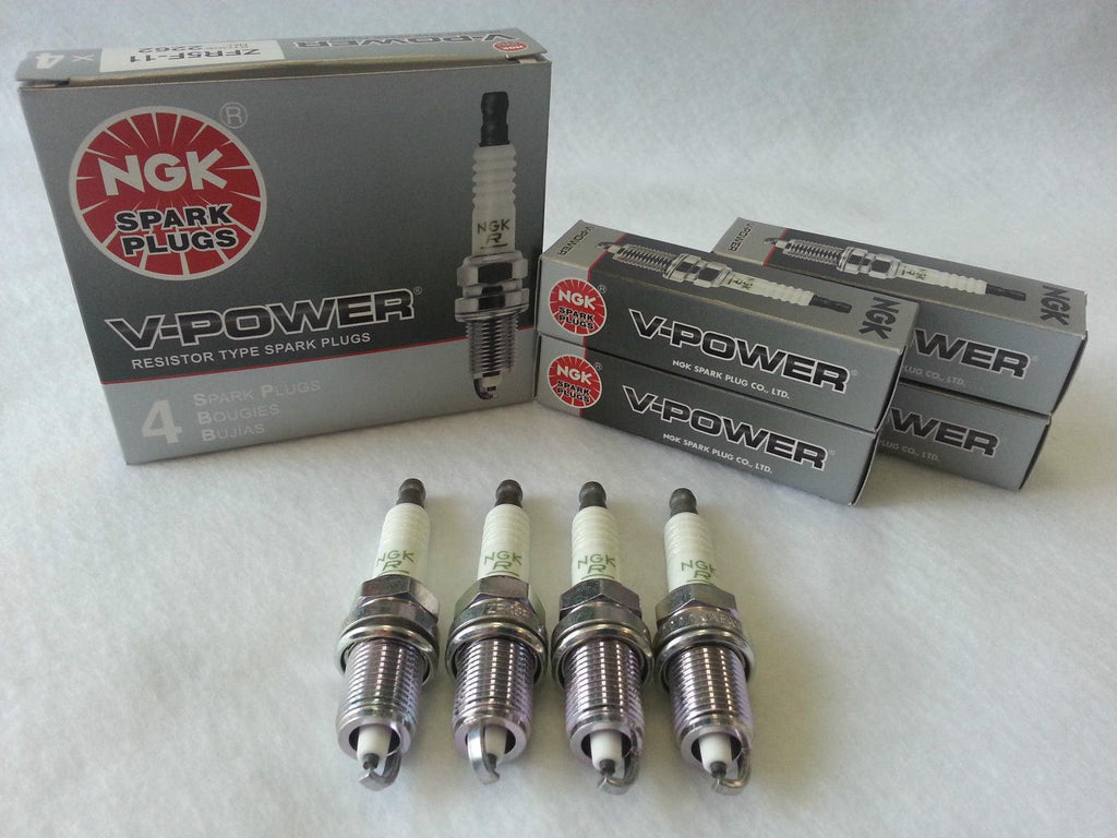 4-New NGK V-Power Copper Spark Plugs Made in Japan ZFR5E-11 #4435