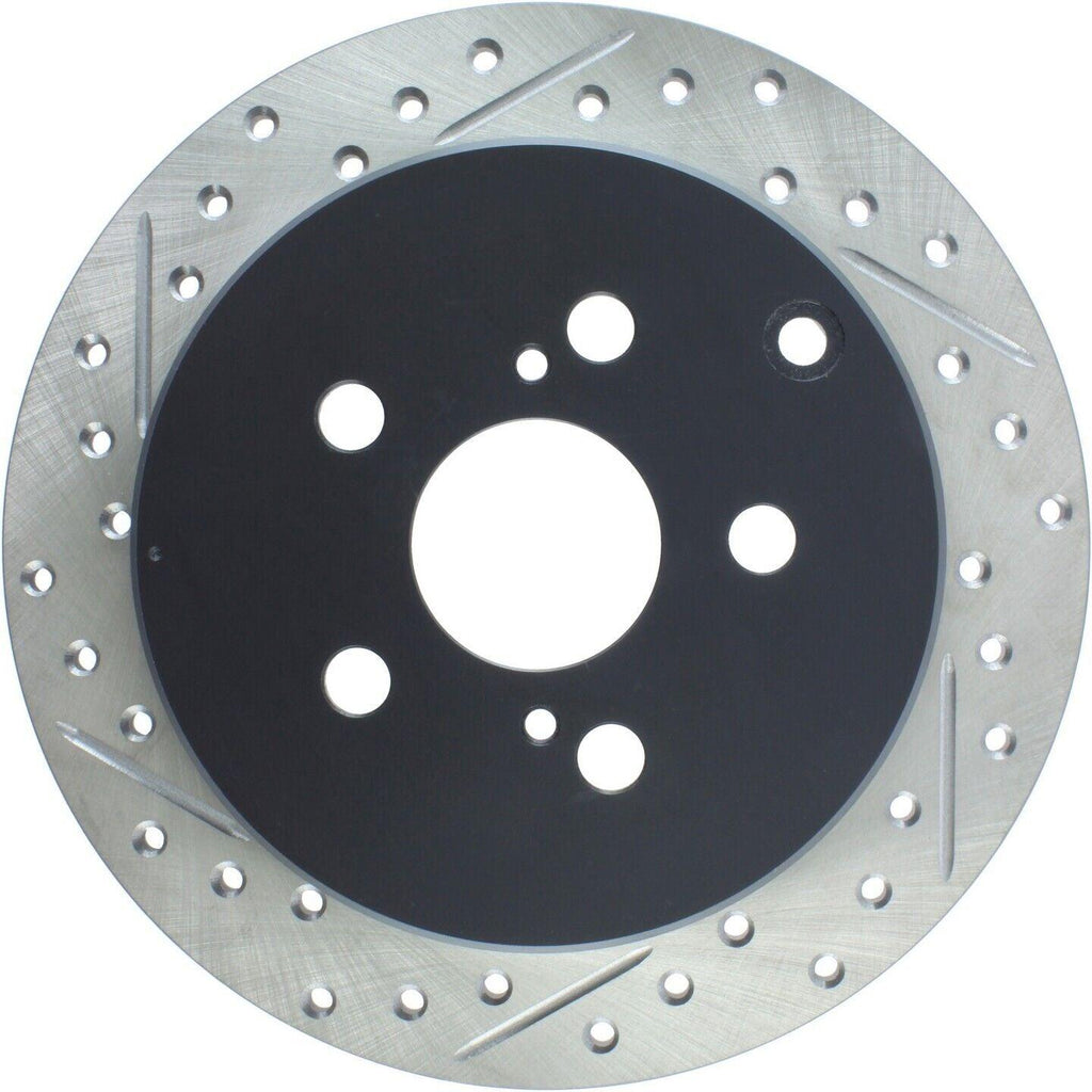Rear PAIR Stoptech Disc Brake Rotor for 2005-2006 Toyota Corolla (46368)