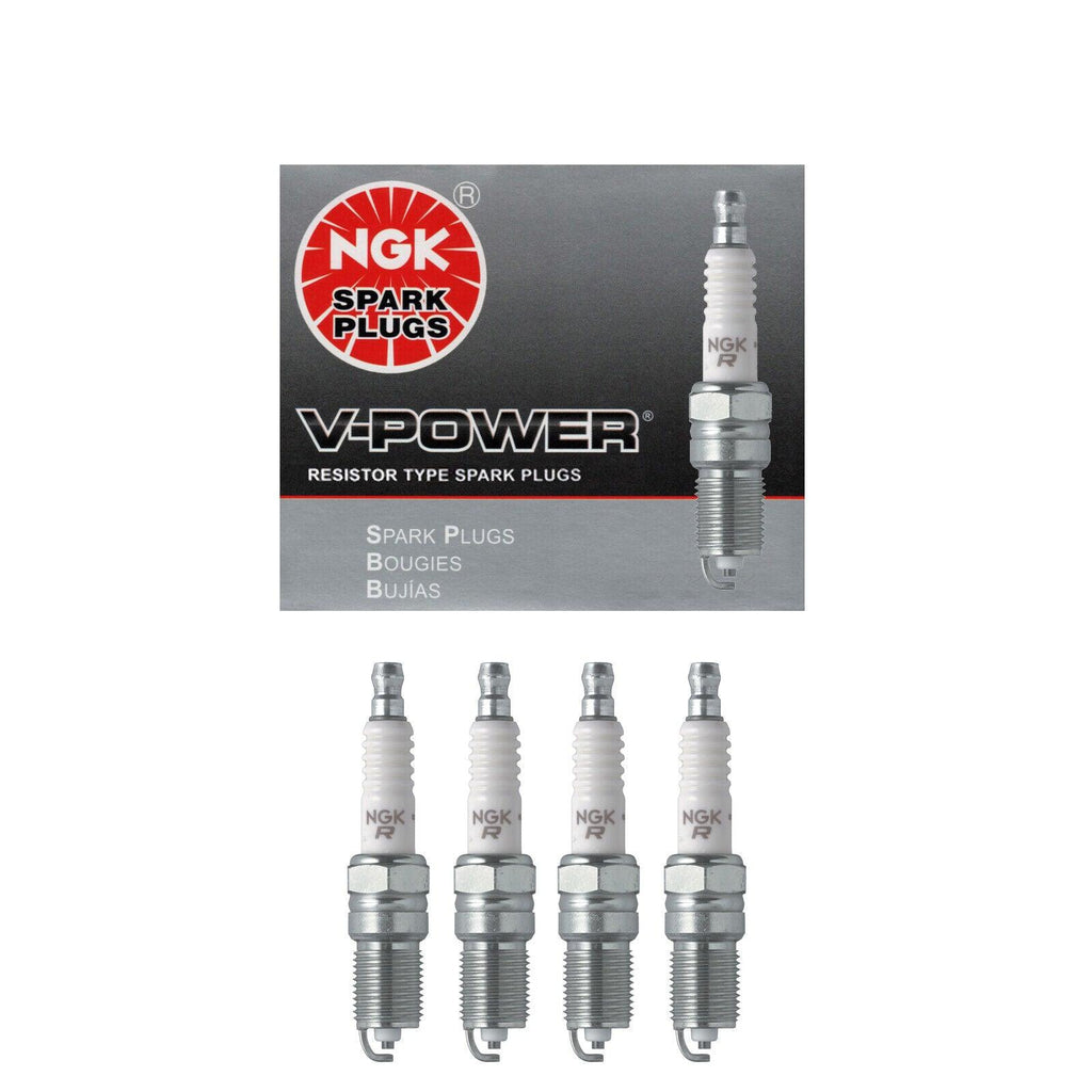 NGK V-Power Spark Plug 4PCS 68-15 for Cadillac Chevy Ford Mazda Mercury 4177 TR6