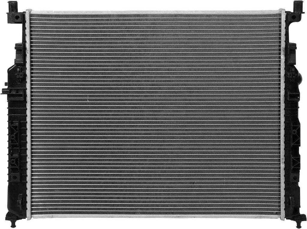 OEM-RA-2909 2-Row Aluminum Core Radiator Compatible with 06-11 ML350 / 06-12 R350,25-1/8" W X 20/13/16" H X 1-5/8" D,1-5/8" Inlet / 1-5/8" Outlet