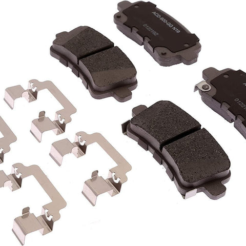 Advantage 14D1430CHF1 Ceramic Rear Disc Brake Pad Set with Clips