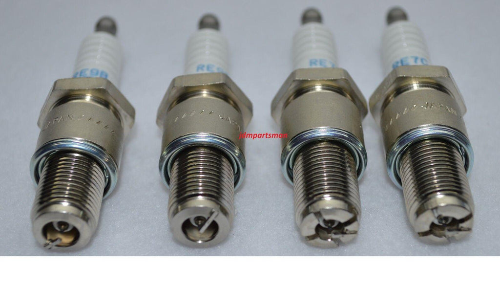 MAZDA RX8 NGK LASER IRIDIUM SPARK PLUGS (2) RE7CL Trailing (2) RE9BT Leading