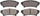 ADVICS AD1391 Ultra-Premium Rear Disc Brake Pad Set