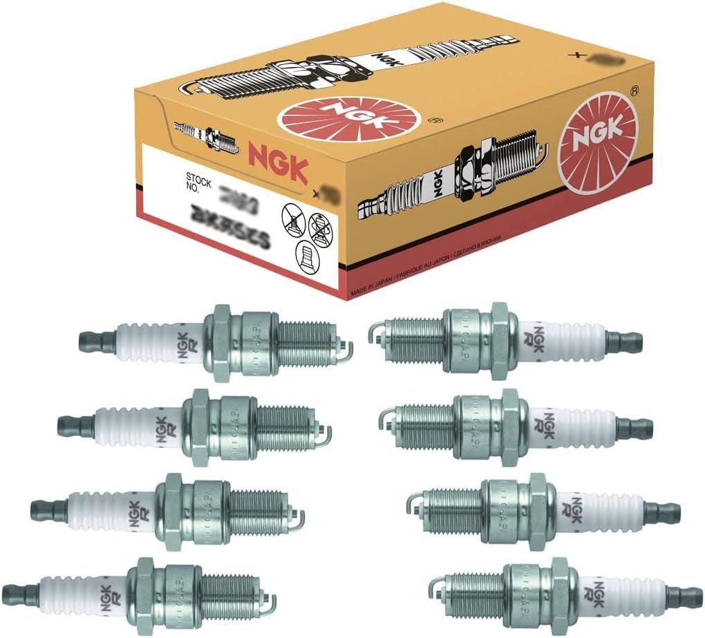NGK Set 8 Standard Nickel Spark Plugs for Chevy Jeep Dodge Chrysler Cadillac V8