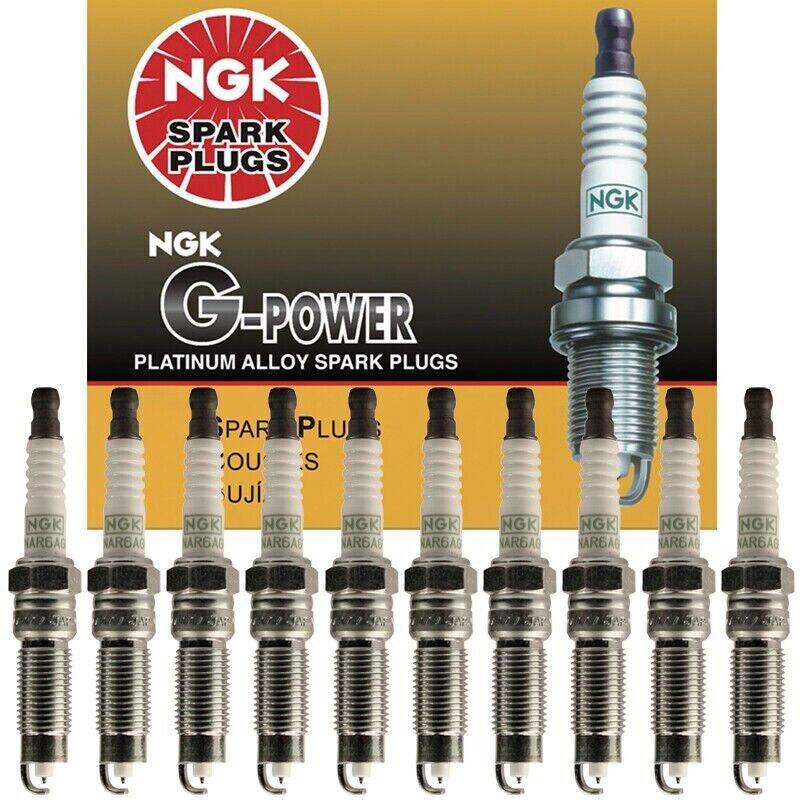 Genuine NGK Platinum Spark Plug 10PCS for 2008-2010 Ford F-250 F-350 Super Duty