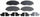 SGD465A Service Grade Organic Disc Brake Pad Set