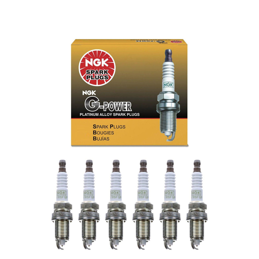 NGK G-Power Spark Plug 6PCS for Acura BMW Chevy Dodge Ford Jeep Ram 7100 ZFR6FGP