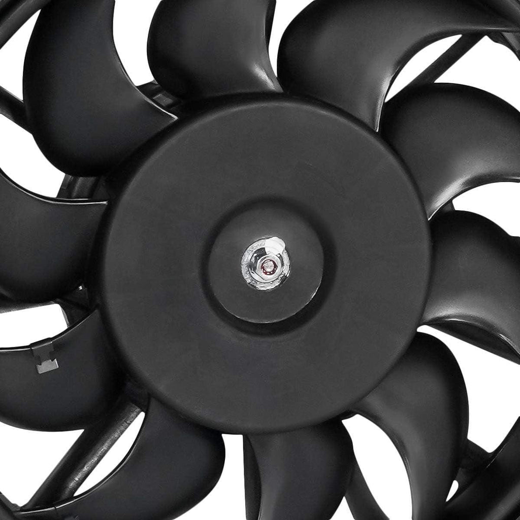 OEM-RF-0293 Factory Style Radiator Cooling Fan Assembly Cooling Efficiency Improved Direct Replacement [Compatible with 2002-2008 A4 1. 8T 2. 0T], Black