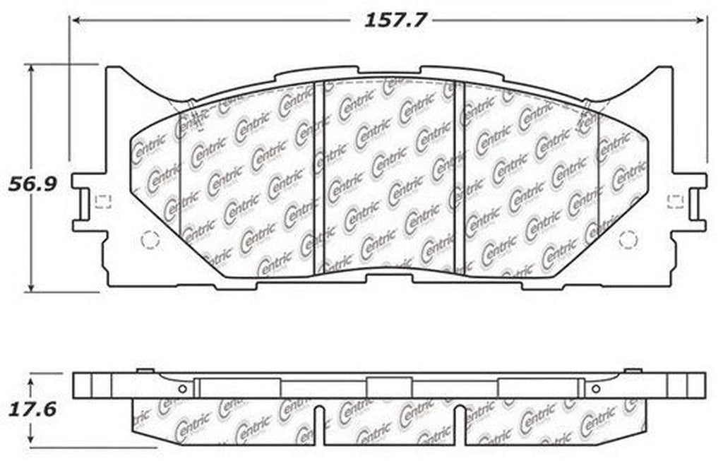 Centric Front Disc Brake Pad for Es300H, ES350, Avalon, Camry (105.12930)