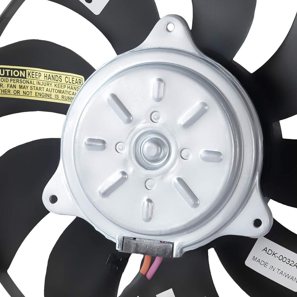OEM-RF-0296 Factory Style Radiator Cooling Fan Assembly Cooling Efficiency Improved Direct Replacement [Compatible with 2002-2008 A4 Fits 1. 8T 2. 0T & Quattro Models]