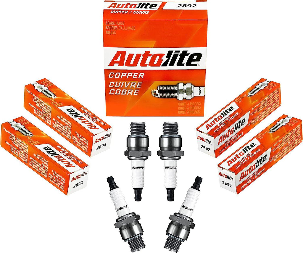 Autolite 2892 Copper Non-Resistor Automotive Replacement Spark Plugs (4 Pack)