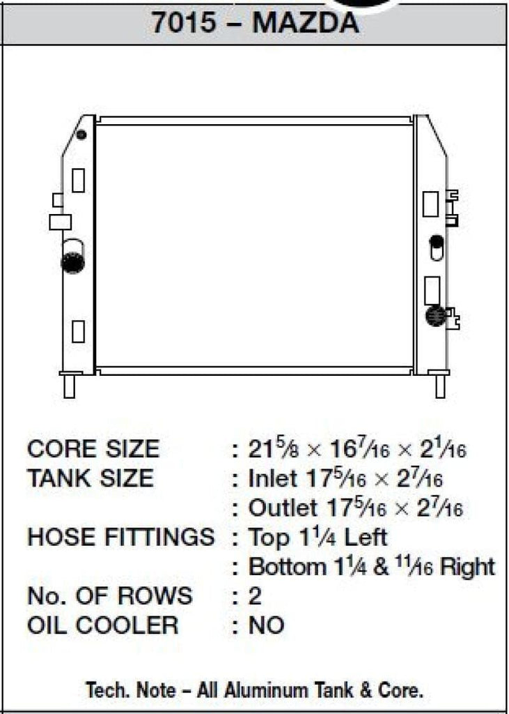 7015 High Performance Radiator