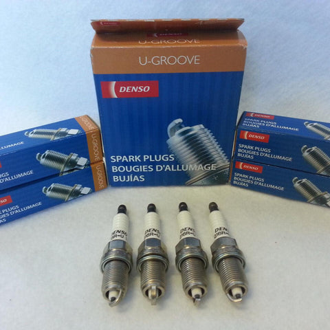 4X DENSO K20R-U11 (3139) U-Groove Resistor Spark Plug