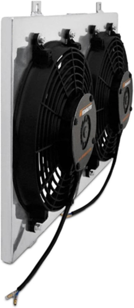 MMFS-RX-LS Performance Aluminum Fan Shroud Compatible with Ls-Swapped Mazda RX-7 1993-1997 Silver