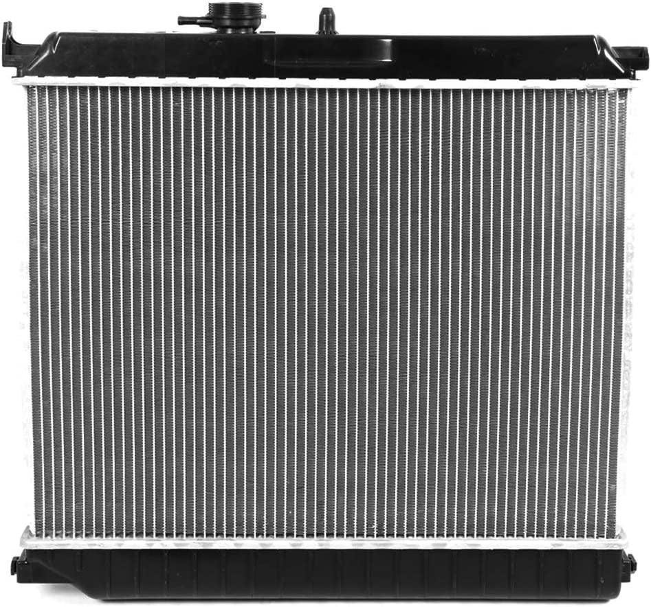OEM-RA-2707 1-Row OE Style Aluminum Cooling Radiator Compatible with 06-08 Isuzu I-280 I-290, 04-12 Colorado/Canyon AT, 23-1/8" W X 18" H X 7/8" D, 1-5/16" Inlet, 1-9/16" Outlet