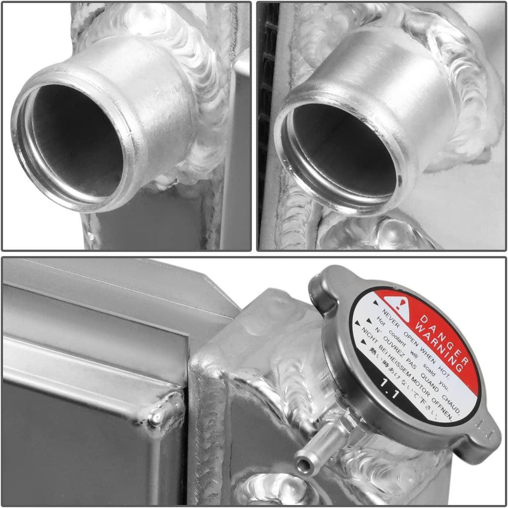 RA+FS-S10V882-3 2-Row Radiator with 12" Fan Shroud Compatible with 1982-2002 S10/S-10 Blazer, 1984-1990 Corvette