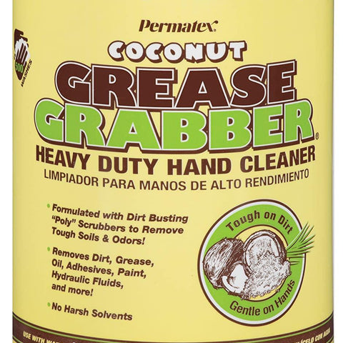 Permatex 14106 Grease Grabber Heavy Duty Coconut Hand Cleaner, 4 Lbs.