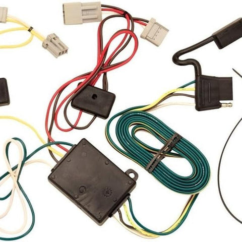 118302 T-One® T-Connector Harness, 4-Way Flat, W/Converter, Compatable with 2006-2008 Acura TSX, 2003-2007 Honda Accord,Black