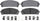 Gold 17D1324CH Ceramic Front Disc Brake Pad Set