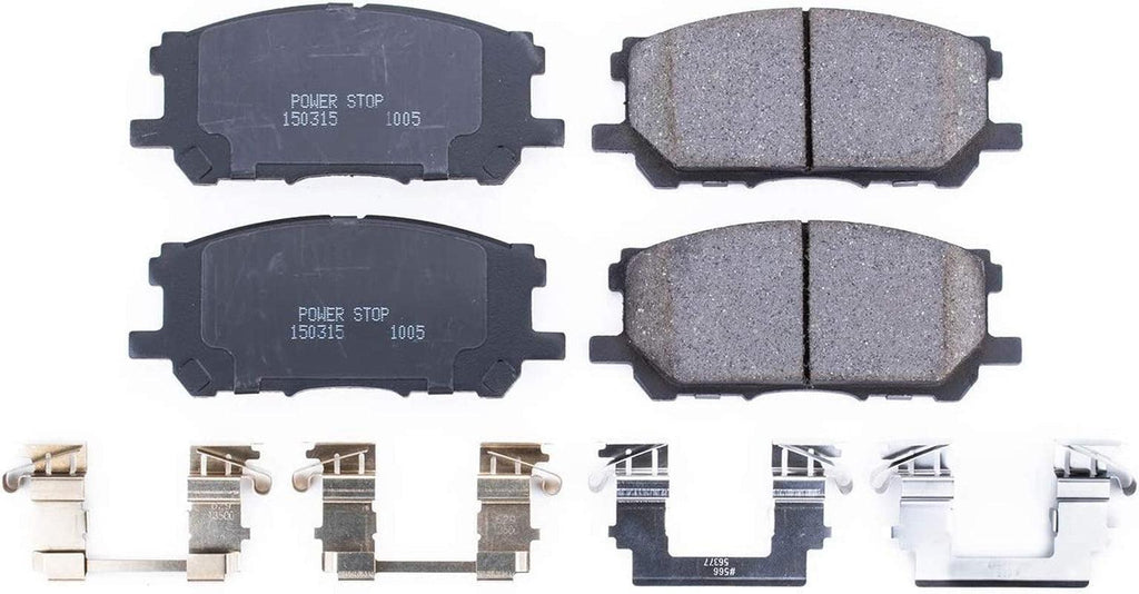 17-1005, Z17 Front Ceramic Brake Pads with Hardware
