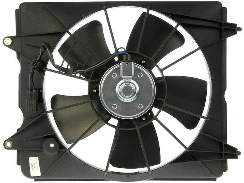 Left Auxiliary Fan Assembly - Compatible with 2010 - 2016 Honda CR-V Sport Utility 2.4L 4-Cylinder 2011 2012 2013 2014 2015