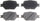 Silver 14D817CH Ceramic Front Disc Brake Pad Set